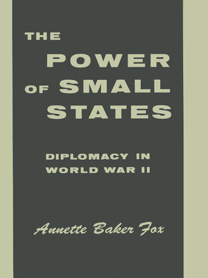 cover image of The Power of Small States